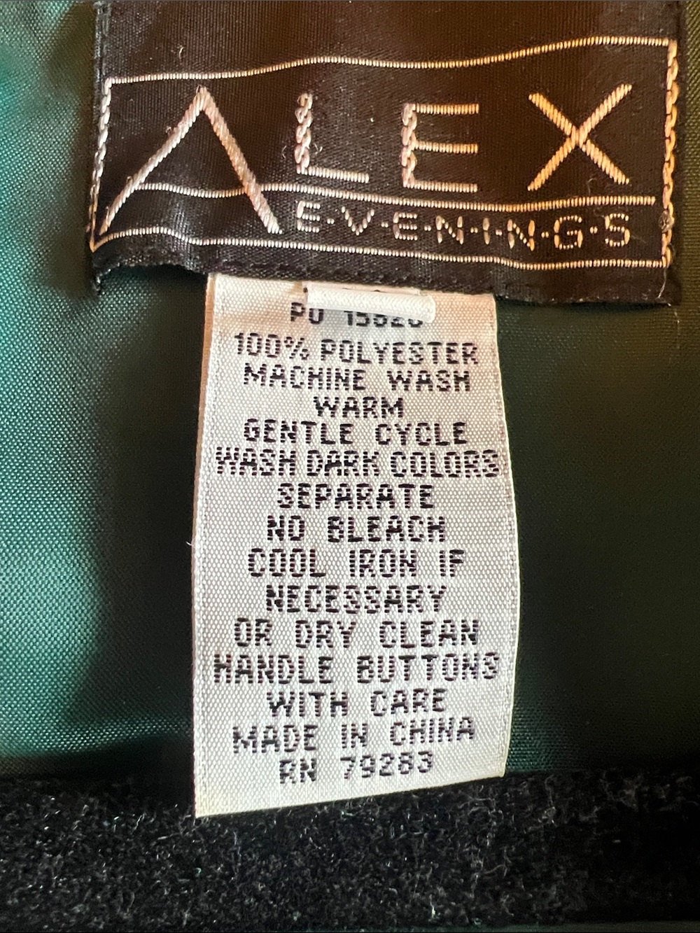 Alex Evenings Shimmering green jacket formal wear size medium - Picture 6 of 12